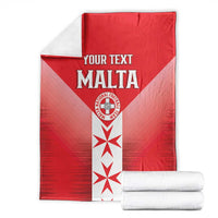 Custom Malta Football Blanket Maltese Cross Sporty Style