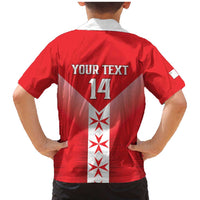 Custom Malta Football Family Matching Mermaid Dress and Hawaiian Shirt Maltese Cross Sporty Style