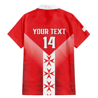 Custom Malta Football Family Matching Mermaid Dress and Hawaiian Shirt Maltese Cross Sporty Style