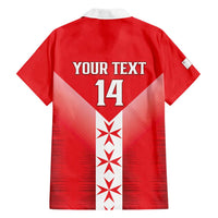 Custom Malta Football Family Matching Tank Maxi Dress and Hawaiian Shirt Maltese Cross Sporty Style