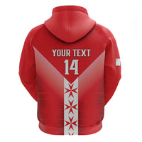 Custom Malta Football Hoodie Maltese Cross Sporty Style