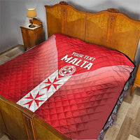 Custom Malta Football Quilt Maltese Cross Sporty Style