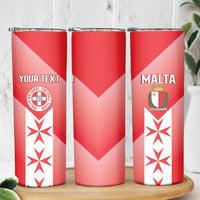 Custom Malta Football Skinny Tumbler Maltese Cross Sporty Style
