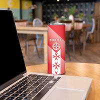 Custom Malta Football Skinny Tumbler Maltese Cross Sporty Style