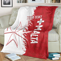 Custom Malta Football Blanket Go Champions Flag Style