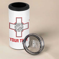 Custom Malta Football 4 in 1 Can Cooler Tumbler Go Champions Flag Style