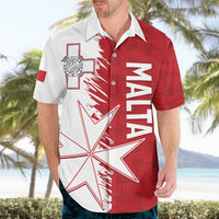 Custom Malta Football Hawaiian Shirt Go Champions Flag Style