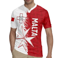 Custom Malta Football Rugby Jersey Go Champions Flag Style
