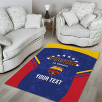 Custom Venezuela Football Area Rug Come On La Vinotinto Flag Color