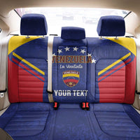 Custom Venezuela Football Back Car Seat Cover Come On La Vinotinto Flag Color