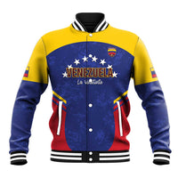 Custom Venezuela Football Baseball Jacket Come On La Vinotinto Flag Color