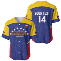 Custom Venezuela Football Baseball Jersey Come On La Vinotinto Flag Color