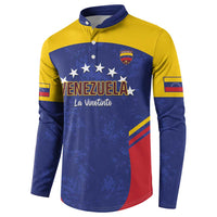 Custom Venezuela Football Button Sweatshirt Come On La Vinotinto Flag Color