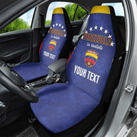 Custom Venezuela Football Car Seat Cover Come On La Vinotinto Flag Color