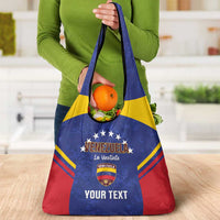 Custom Venezuela Football Grocery Bag Come On La Vinotinto Flag Color