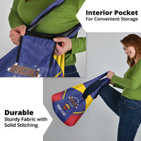 Custom Venezuela Football Grocery Bag Come On La Vinotinto Flag Color