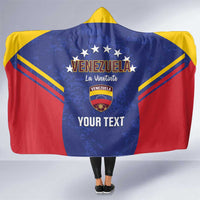 Custom Venezuela Football Hooded Blanket Come On La Vinotinto Flag Color