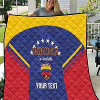 Custom Venezuela Football Quilt Come On La Vinotinto Flag Color