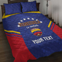 Custom Venezuela Football Quilt Bed Set Come On La Vinotinto Flag Color
