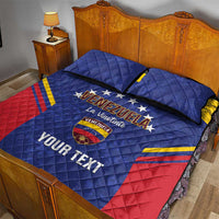 Custom Venezuela Football Quilt Bed Set Come On La Vinotinto Flag Color