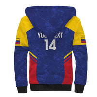 Custom Venezuela Football Sherpa Hoodie Come On La Vinotinto Flag Color