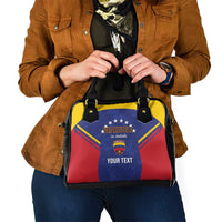 Custom Venezuela Football Shoulder Handbag Come On La Vinotinto Flag Color