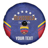 Custom Venezuela Football Spare Tire Cover Come On La Vinotinto Flag Color
