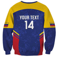 Custom Venezuela Football Sweatshirt Come On La Vinotinto Flag Color