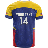 Custom Venezuela Football T Shirt Come On La Vinotinto Flag Color