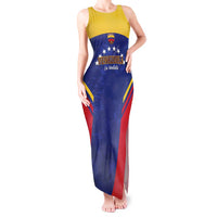 Custom Venezuela Football Tank Maxi Dress Come On La Vinotinto Flag Color