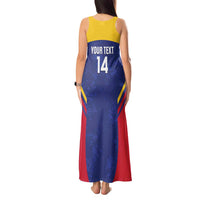 Custom Venezuela Football Tank Maxi Dress Come On La Vinotinto Flag Color