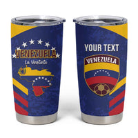 Custom Venezuela Football Tumbler Cup Come On La Vinotinto Flag Color