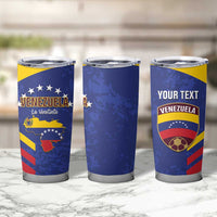 Custom Venezuela Football Tumbler Cup Come On La Vinotinto Flag Color