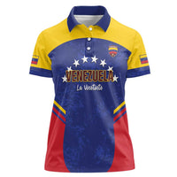 Custom Venezuela Football Women Polo Shirt Come On La Vinotinto Flag Color