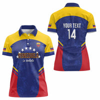 Custom Venezuela Football Women Polo Shirt Come On La Vinotinto Flag Color