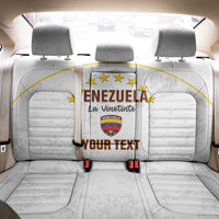 Custom Venezuela Football Back Car Seat Cover Come On La Vinotinto White