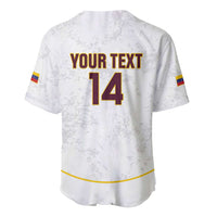 Custom Venezuela Football Baseball Jersey Come On La Vinotinto White