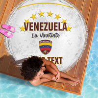 Custom Venezuela Football Beach Blanket Come On La Vinotinto White