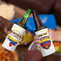 Custom Venezuela Football 4 in 1 Can Cooler Tumbler Come On La Vinotinto White