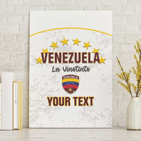 Custom Venezuela Football Canvas Wall Art Come On La Vinotinto White