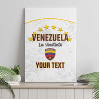 Custom Venezuela Football Canvas Wall Art Come On La Vinotinto White
