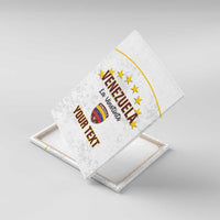 Custom Venezuela Football Canvas Wall Art Come On La Vinotinto White
