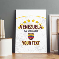 Custom Venezuela Football Canvas Wall Art Come On La Vinotinto White