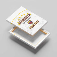 Custom Venezuela Football Canvas Wall Art Come On La Vinotinto White