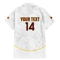 Custom Venezuela Football Family Matching Mermaid Dress and Hawaiian Shirt Come On La Vinotinto White