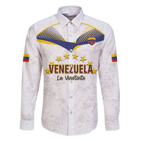 Custom Venezuela Football Family Matching Off The Shoulder Long Sleeve Dress and Hawaiian Shirt Come On La Vinotinto White