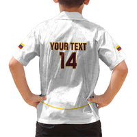 Custom Venezuela Football Hawaiian Shirt Come On La Vinotinto White