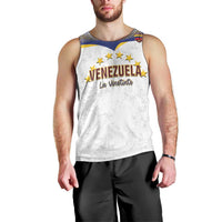Custom Venezuela Football Men Tank Top Come On La Vinotinto White