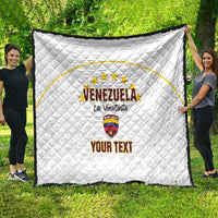 Custom Venezuela Football Quilt Come On La Vinotinto White