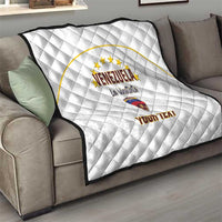 Custom Venezuela Football Quilt Come On La Vinotinto White